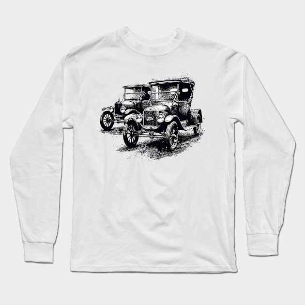 Ford Model T Long Sleeve T-Shirt by Vehicles-Art